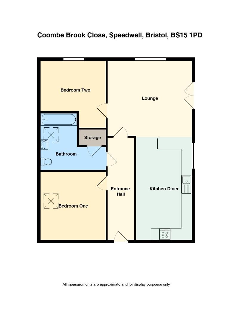 Floorplan for Coombe Brook Close, Kingswood, Bristol